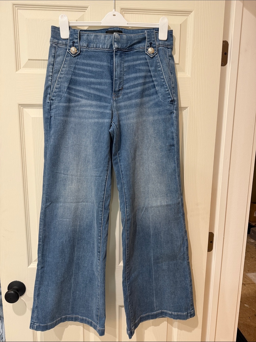 White House Black Market Light Blue Wide Leg Jeans